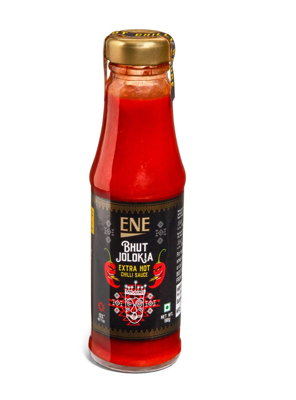 Bhut Jolokia Chilli Sauce, Extra Hot, 190g Amazon.in Grocery