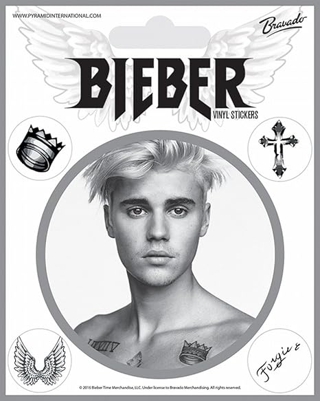 Pyramid International Justin Bieber Black And White Vinyl Aufkleber Papier Mehrfarbig 10 X 12 5 X 1 3 Cm Amazon De Kuche Haushalt