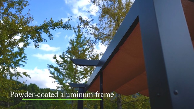 Domi Outdoor Living 9x13 Retractable Pergola Review: Wall-Mounted Aluminum Patio Cover with Beige Canopy image 22