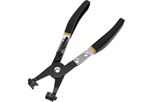 Renekton Hose Clamp Plier Swivel Flat Band for Removal and Installation of Flat-Band or Ring-Type Hose Clamps