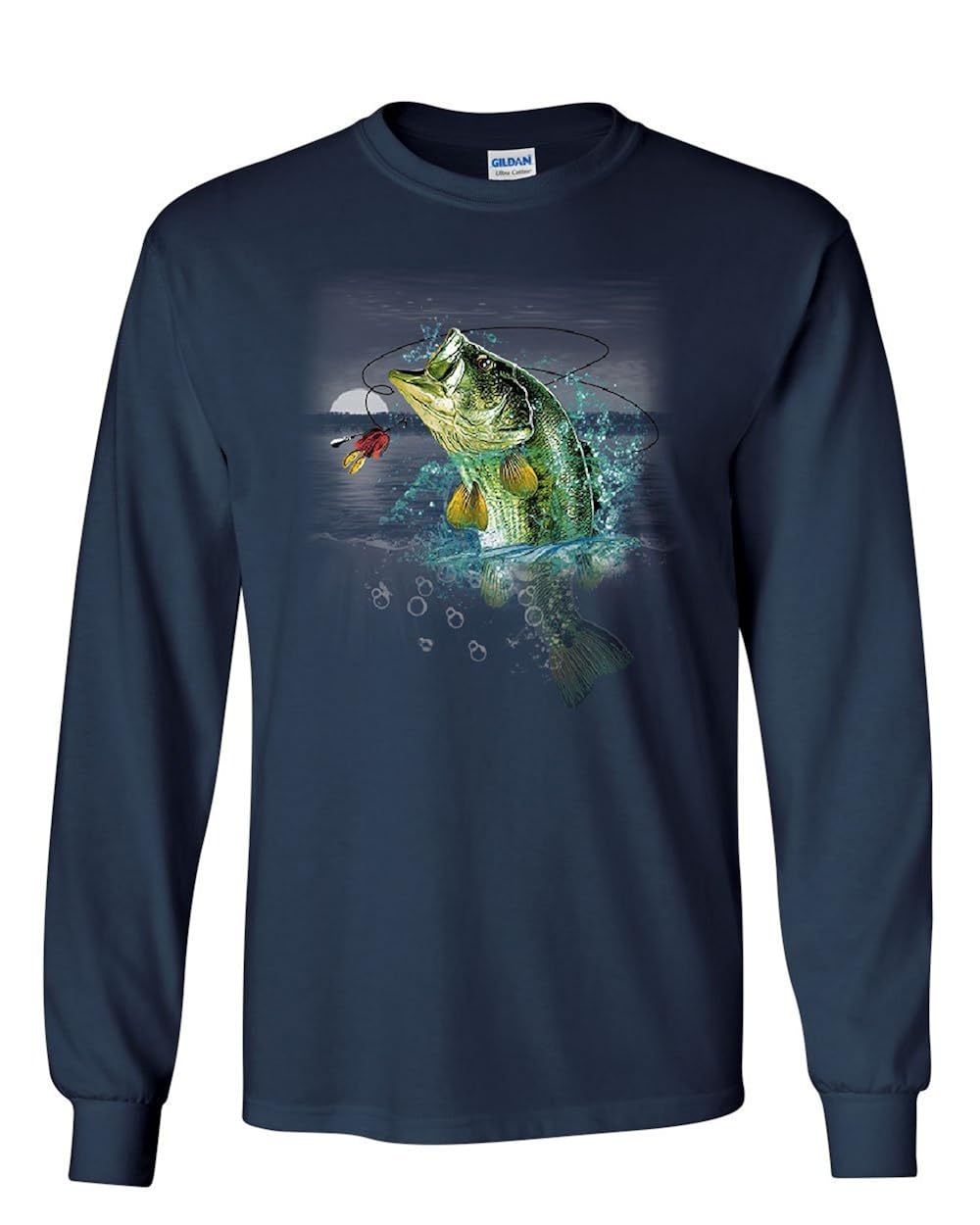 Bass Fishing T Shirt Fisherman Camping Hobby Angler Lake River Tee 2551 Jznovelty