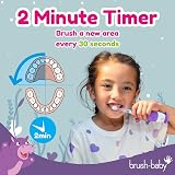 Brush-Baby Rechargeable Electric Toothbrush Kids 0-10 Hippo Design 2 Heads view 6