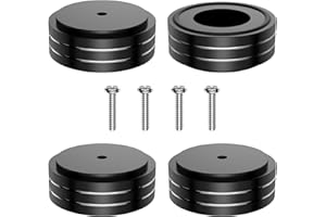 Tertullus 4 Pcs Speaker Feet, 58x22mm Speaker Spikes HiFi Isolation Feet Aluminum Stand Speakers Spikes Audio Pads Turntable 