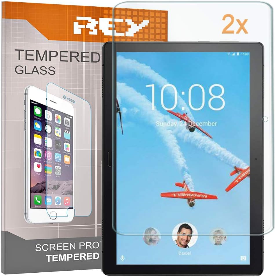 REY Screen Protector for LENOVO TAB P10 10.1", Tempered Glass Film, Premium quality, Perfect protection for scratches breaks