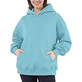 XPIZH Women Hoodies Sweatshirts Sweaters Fleece Hooded Oversized Long Sleeve Crewneck Shirts Fall Winter Outfits Pocket