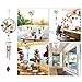 CREATIVE DESIGN 32''H Hummingbird Wind Chimes, Portable Metal Garden Wind Chimes for Home Garden Decoration