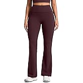 CRZ YOGA Secretsculpt Butterlift Flare Leggings 31" - No Front Seam High Waist Bootcut Yoga Pants Booty Scrunch Butt