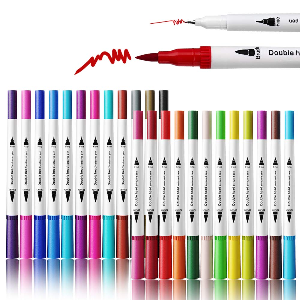 color marker double head dual tip