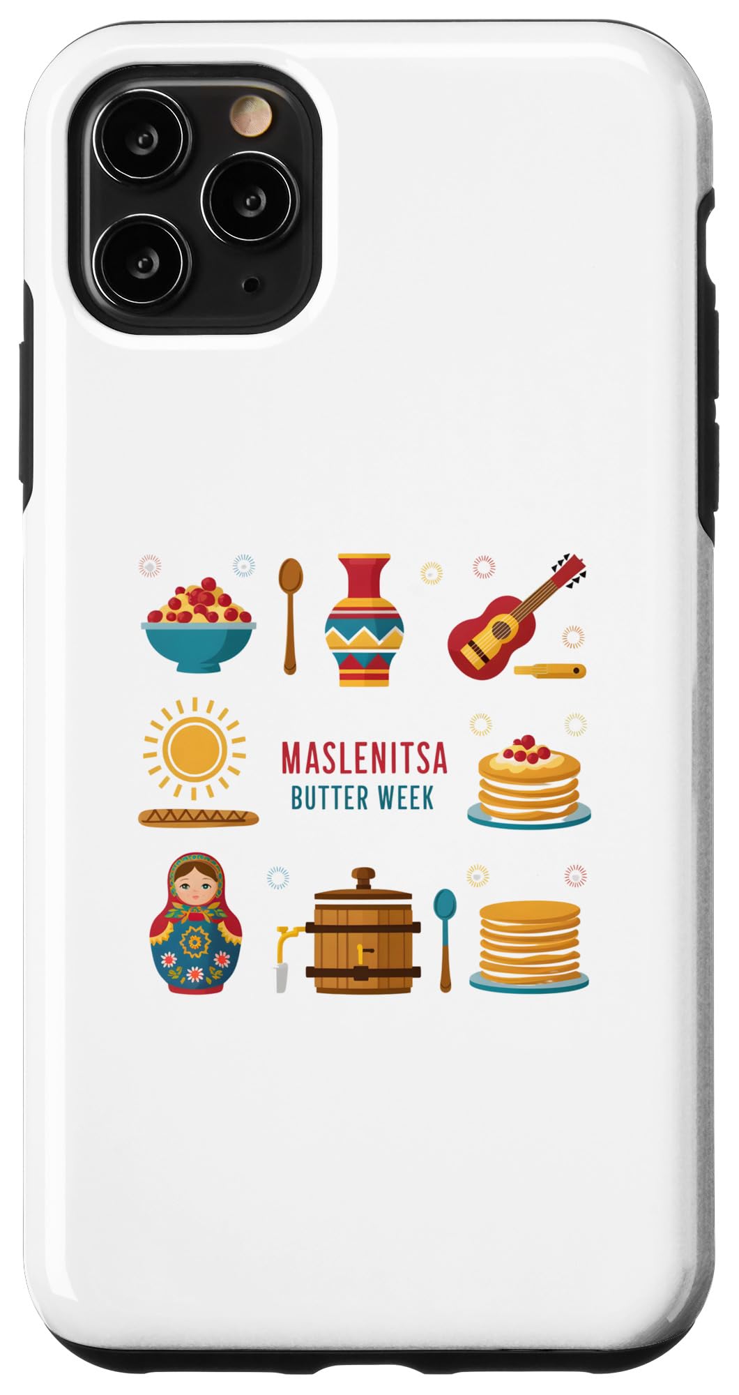 iPhone 11 Pro Max Maslenitsa Traditional Butter Week Russian Celebration Case