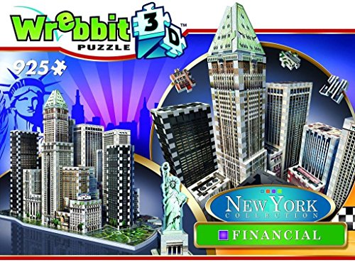 Wrebbit Puzz-3D New York City Collection, Financial District, N.Y.C. 3D Jigsaw Puzzle (925 Pieces)