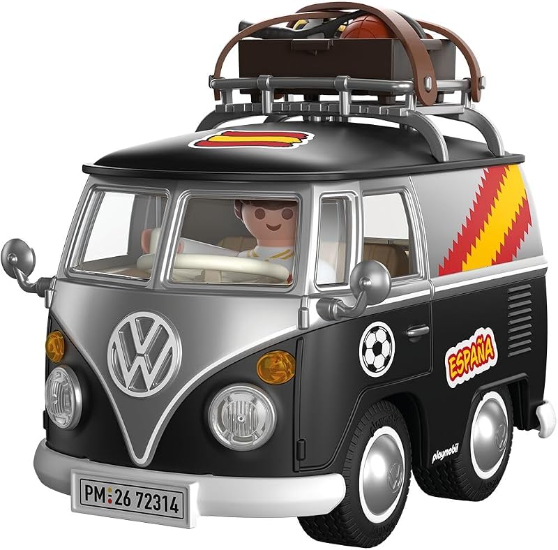 | Volkswagen | Volkswagen T1 Camper ESP Edition | Camper rétro emblématique avec équipement de Sport, Barres de Toit et Feuille d'autocollants | pour Enfants à partir de 4 Ans | 72314