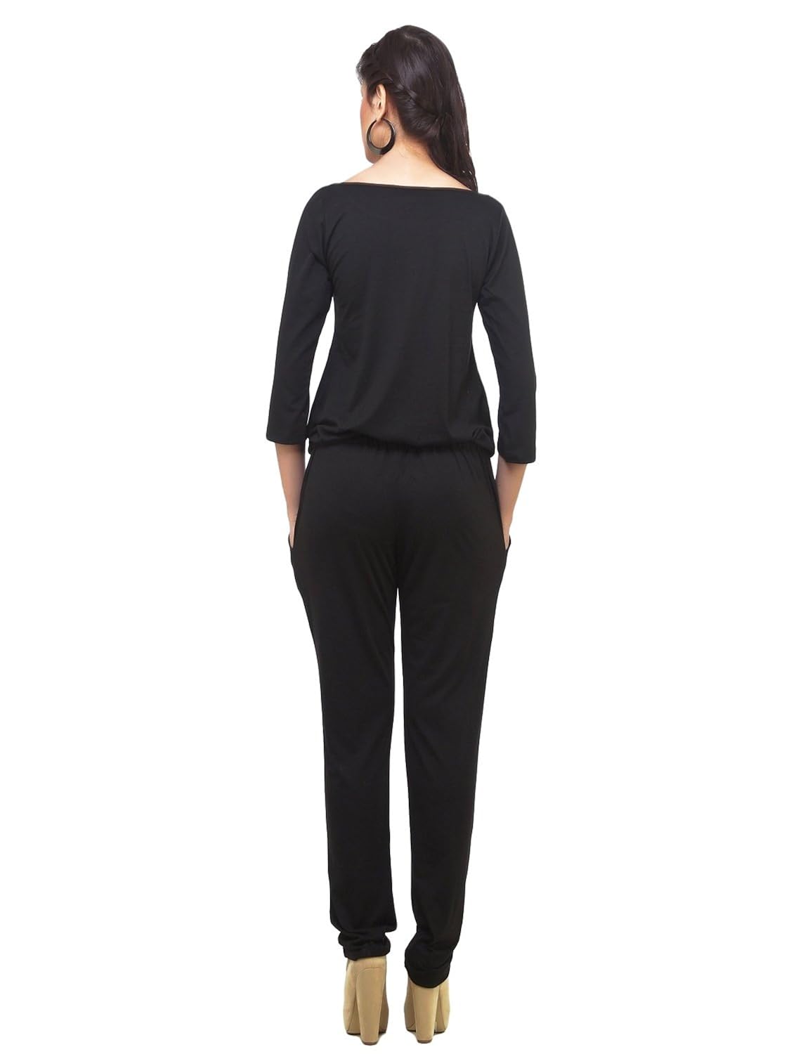 cottinfab women's rayon jumpsuit(0_black_)
