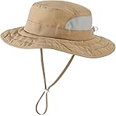 Connectyle Kids Foldable Wide Brim Sun Hat UPF 50+ Sun Protection Bucket Hats Breathable Summer Beach Hat for Boys Girls