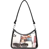 LONG VACATION Clear Bag for Stadium Events, Shoulder Bag with Anti Theft Zipper & RFID Card Holder Women for Stadium Concert