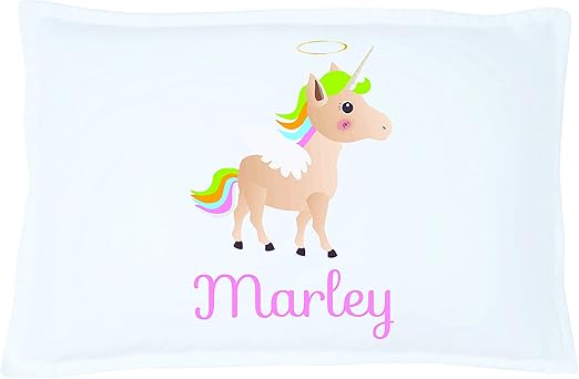 Amazon Com Personalized Kid S Unicorn Pillowcase Microfiber