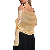 TONGFANTFL Shawls and Wraps for Evening Dresses Satin Women Long Scarf Wedding Guest Shawl