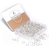 BEADNOVA 7mm Open Jump Rings for Jewelry Making Silver Jewelry Jump Rings for Keychains and Earrings (300Pcs)