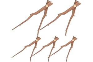 HEMOTON Replacement Clock Hands Kit, 5 Set Wooden Clock Mechanism Movement Wall Clock Hands Parts Replacement for 12 Inch Wall Clock Repair DIY Home Art Decor