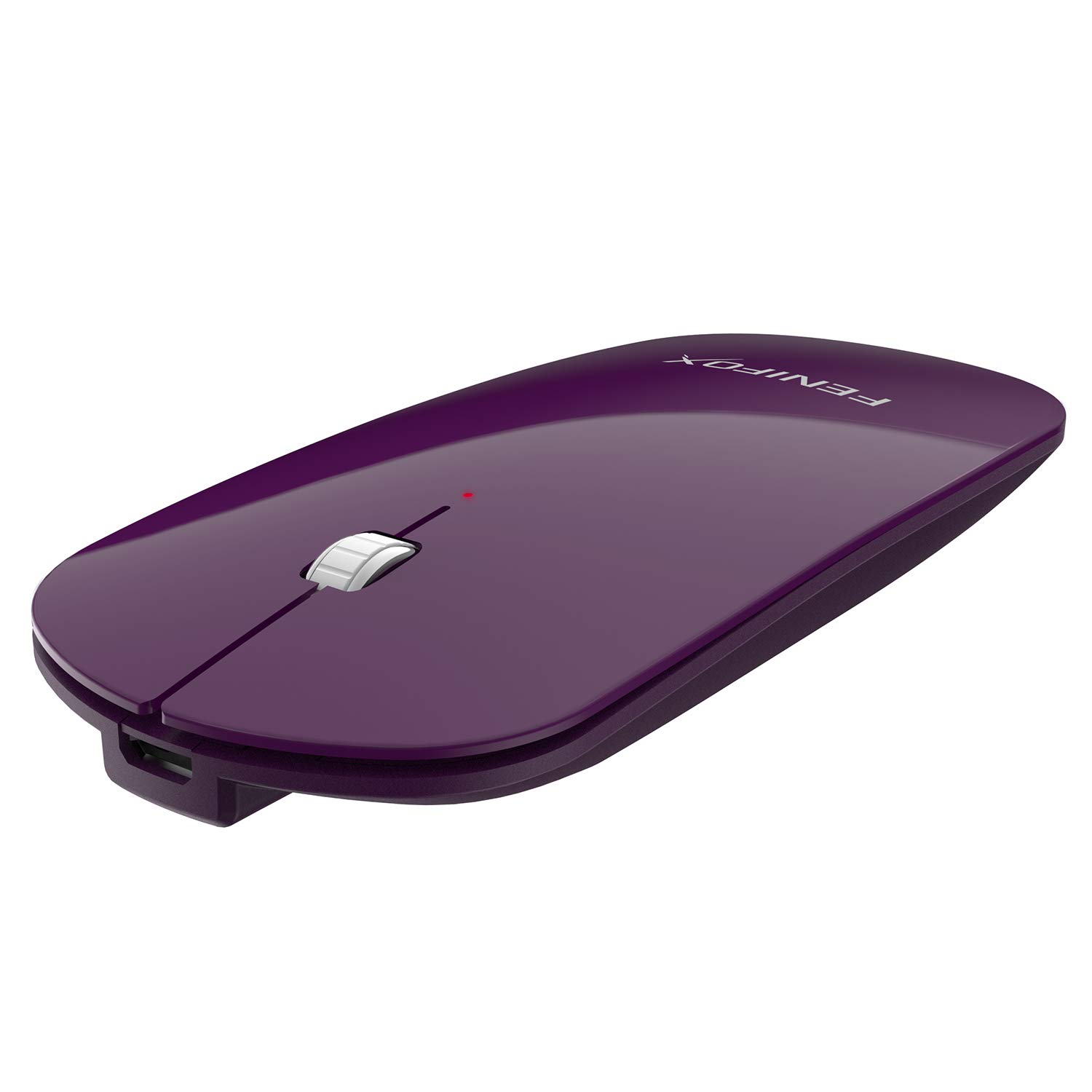 Photo 1 of FENIFOX Bluetooth Mouse Mini, Ultra-Thin Portable Mobile Optional Mice Rechargeable Compatible with PC,Laptop,Android Tablet (Purple)