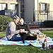 SONGMICS Picnic Blanket 79 x 79 Inches Red