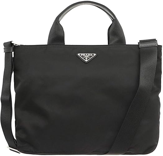 Amazon プラダ Prada バッグ トートバッグ 1bg867 V44 ネロ ヴェラ ナイロン トライアングル ロゴ レディース ブランド 並行輸入品 Prada プラダ トートバッグ