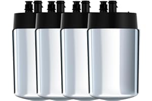 HIWATER 4 Pack Faucets Filters Cartridge，Replacement for Brita® Faucet Filter,Water Filter Compatible with Brita® Faucet Filtration Systems- Chrome