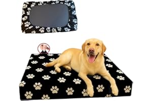DUKE&LEFTY Furever Dog Bed Slipcover-Stretchy Soft Petbed Cover-Universal-Easy to Remove (Zipper Free)-Black-Medium