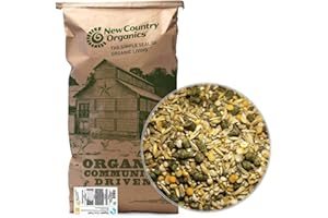 New Country Organics | Goat Feed 40lb | for All Stages of Goats | Daily Goat Food | 15% Protein | Soy-Free, Certified Organic and Non-GMO, Made in North America | 40lbs Bag