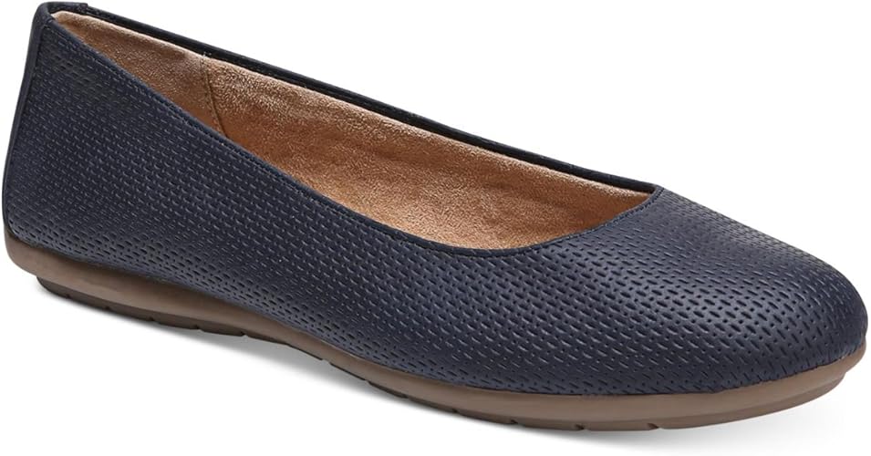 navy flat shoes