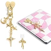 Kaciola Charms for E-reader, Cute Phone Charm Chains Bracelets Accessories for Readers Booklovers Women Men, Charms Compatible for E-Reader/Phone/Paper White (C01-C05)