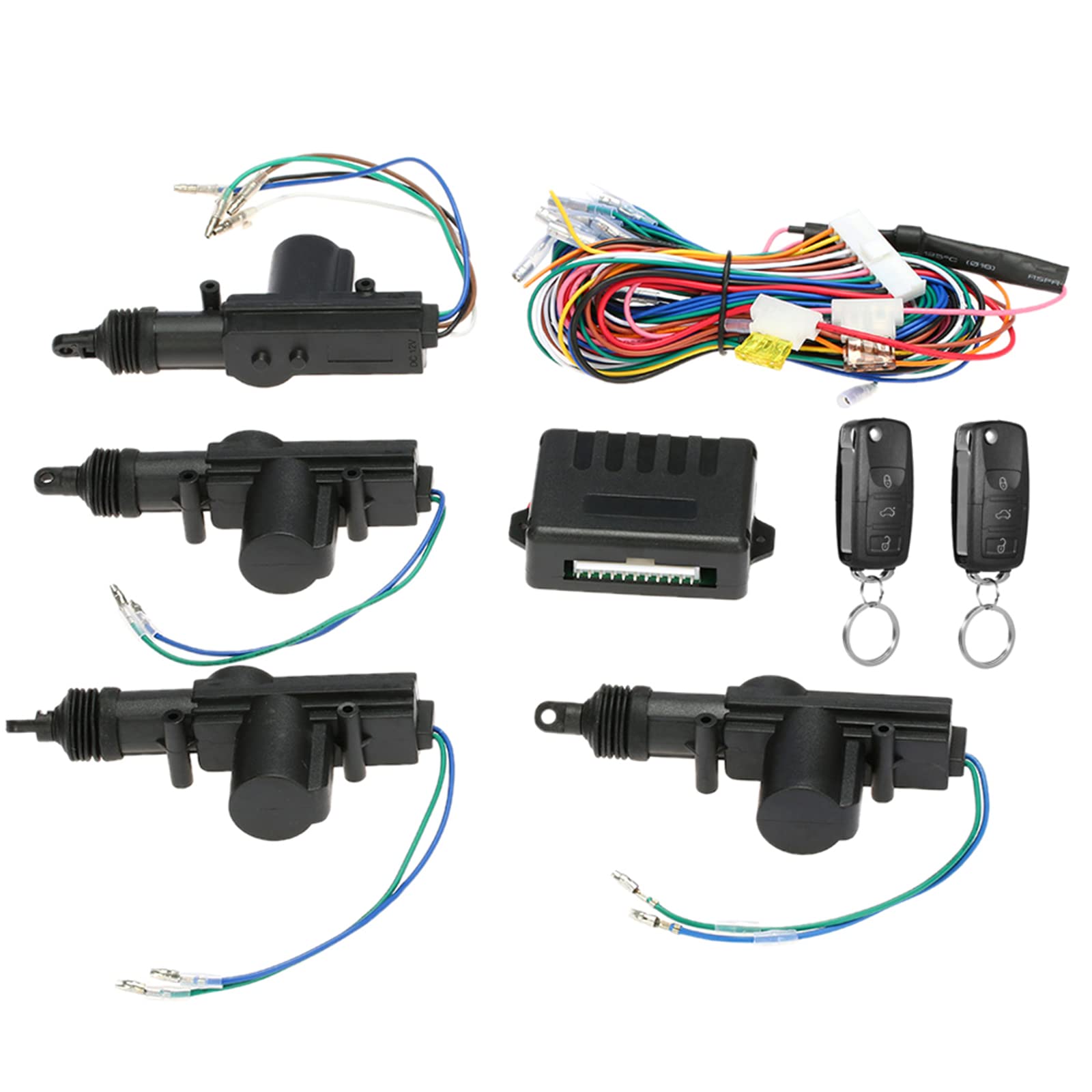 VISLONE Universal Car Door Lock Keyless Entry System Remote Central Control Locking Kit with Trunk Release Button