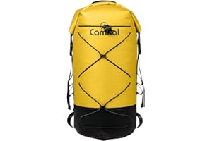Tdoutop 40L Dry Bag for Water Sports and Outdoor, Backpack for Kayaking and Fishing, Yellow