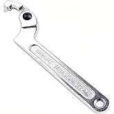 Chrome Vanadium C Pin Spanner Adjustable Hook Wrench, Round Head 19-51mm