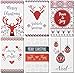 48 Pack Merry Christmas Cards with Envelopes 4x6, Festive Holiday Greeting Card for Xmas, 6 Fair Isle Print Designs