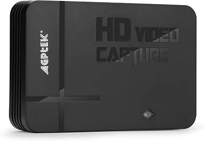 AGPTEK 1080P HD Game Video Capture Card HDMI YpbPr Mic-in Recorder Xbox PS4