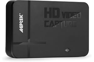HD Game Capture Video Capture 1080P HDMI/YPBPR Recorder Compatible with Xbox 360&One/ PS3 PS4,Support Mic in with Both HDMI a