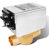 V8043F1036 Zone Valve for Honeywell 40003916-048/U Replacement Head | V8043F1093 Replace Head Actuator 2-way 4-Wire 24V Motor Normally Closed 3/4 Sweat Connection, Screw Terminal Board Connection