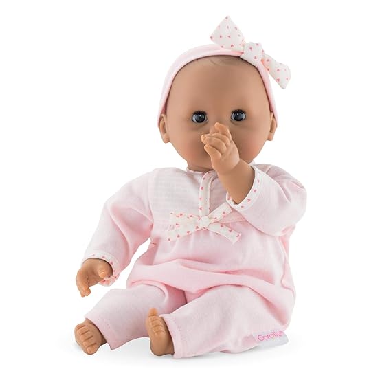 Corolle FPJ92 Bébé Calin Babypuppe, rosa, weiß, 30 cm