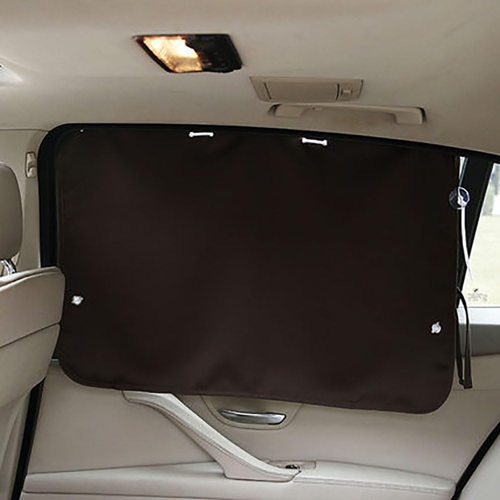 Folding Sunshades Car Sunshade Sunscreen Blackout Curtain Window Rear Blocking Suction Cup Telescopic Universal Easy Installation Provides Maximum UV Protection Protecting Privacy In The Car