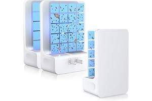 WowCatch Innovative Double-Sided Flying Insect Trap for House Indoor, Plug-in Light Bug Catcher Killer for Flies, Fruit Fly, Gnats, Mosquito, Moths, Best Home Sticky Traps (2 Devices 6 Cards)