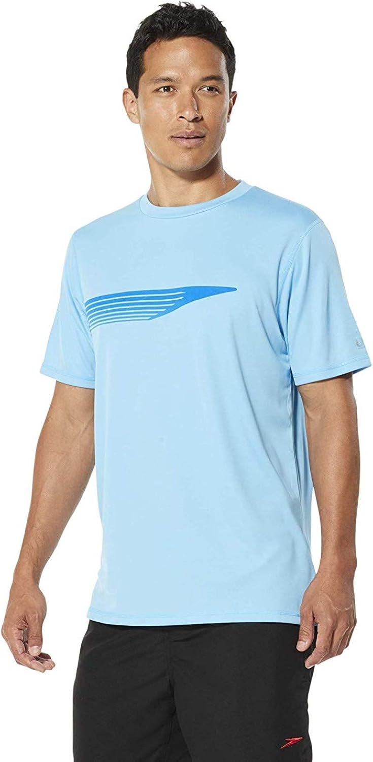 Speedo Uv Swim Shirt Graphic Short Sleeve Tee Short Sleeve