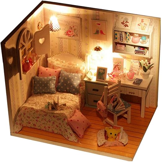 dormitorio casa de muñecas