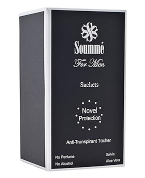 Novel Protection for Men - Anti-Transpirant Tücher BIG BOX - STOPPT STARKES SCHWITZEN