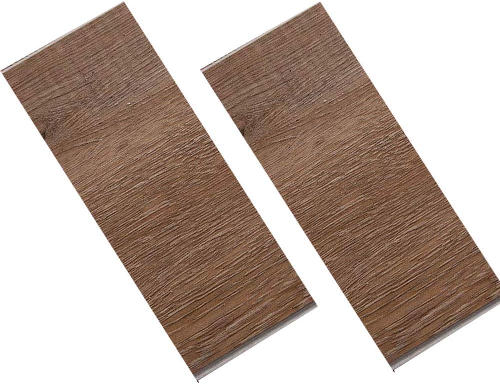 Diflart 23.6 sq.ft Vinyl Plank Flooring Click Locking 48x7 inch Lvt Flooring Waterproof Foam Back Rigid SPC Core Wood Grain Finish (Classical Oak Sample)