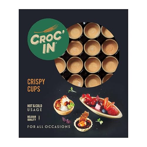 CROC'IN - Neutral Mini Tart Shells - Edible Appetizer Or Dessert Cups ...