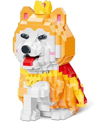 Amazon.com: JEKCA Shiba Inu 02S-M02 | Dog Plastic Building Blocks