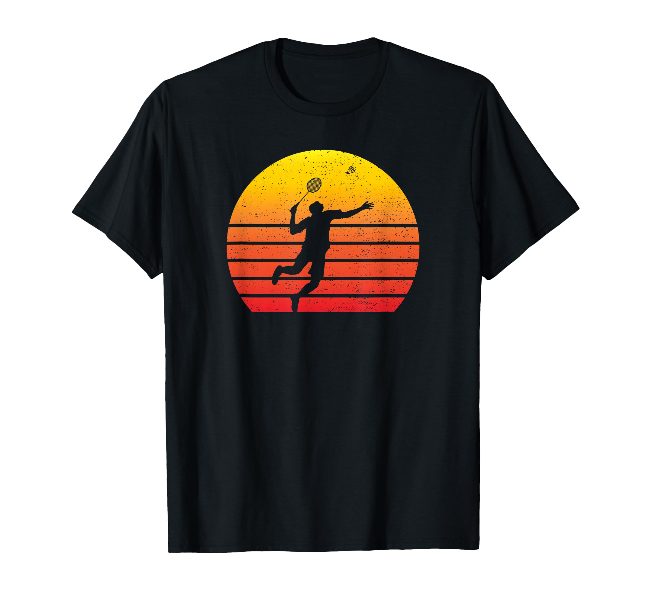 Badminton Retro Vintage Sunset T-Shirt