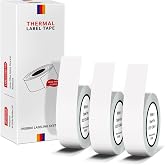 ORGBRO Genuine X1 Label Maker Tape, 15&times;700mm, 3-Roll, White | Continuous Thermal Label, Easy Tear off, BPA-Free, Strong Adhesion, Water-Proof &amp; Oil-Proof, Great for School, Office, Home