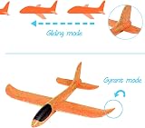 Highttoy Throwing Foam Airplane Glider Toy Blue for 3-12 Years view 4