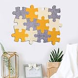 MCLEULLA 12pcs Felt Memo Cork Board Tiles Wall Stickers - Decorative view 9